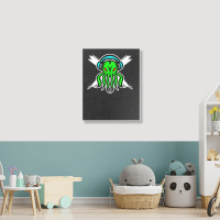 Skull Octopus Music Lover T  Shirt Skull Octopus Music Lover T  Shirt Portrait Canvas Print | Artistshot