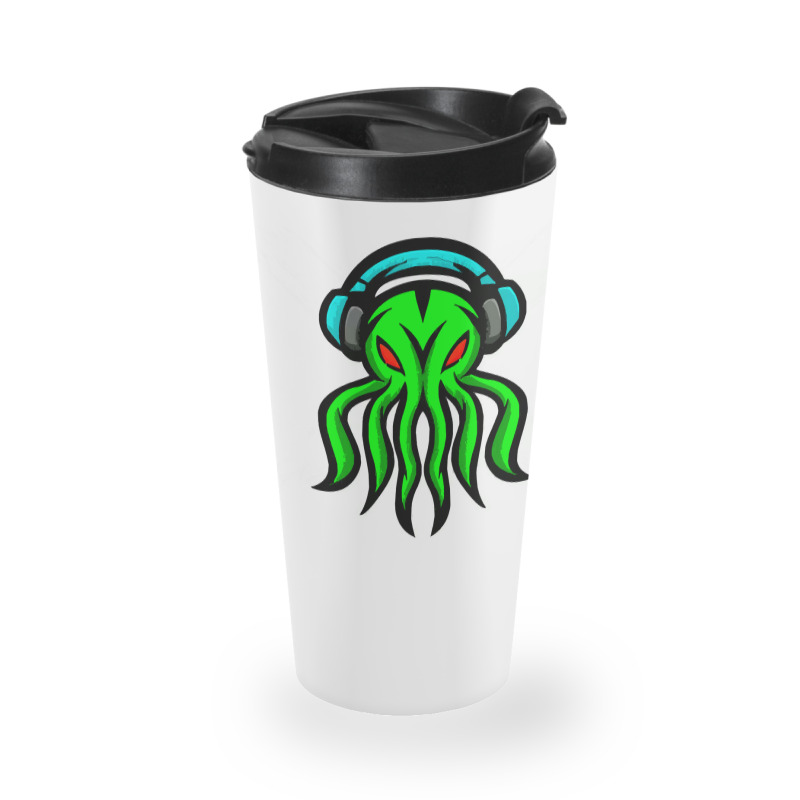 Skull Octopus Music Lover T  Shirt Skull Octopus Music Lover T  Shirt Travel Mug | Artistshot