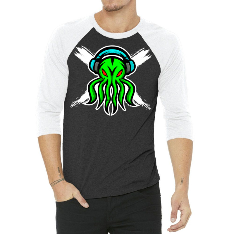 Skull Octopus Music Lover T  Shirt Skull Octopus Music Lover T  Shirt 3/4 Sleeve Shirt | Artistshot