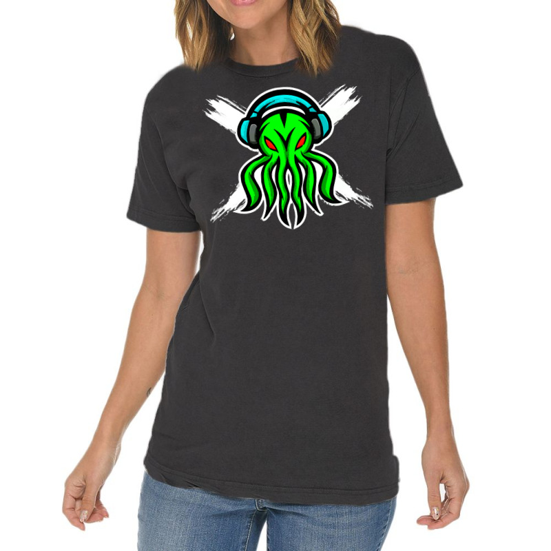 Skull Octopus Music Lover T  Shirt Skull Octopus Music Lover T  Shirt Vintage T-shirt | Artistshot