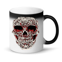 Skull T  Shirt Big Carved Red And White Skeleton Skull Head T  Shirt Magic Mug | Artistshot