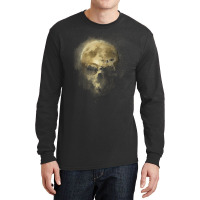 Skull T  Shirt Smoking Night Moon Skull T  Shirt Long Sleeve Shirts | Artistshot