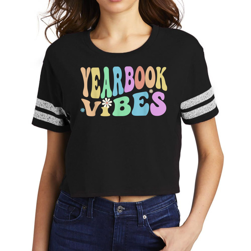 Groovy Yearbook Vibes Retro Literary Club Editor Squad T Shirt Scorecard Crop Tee by cm-arts | Artistshot