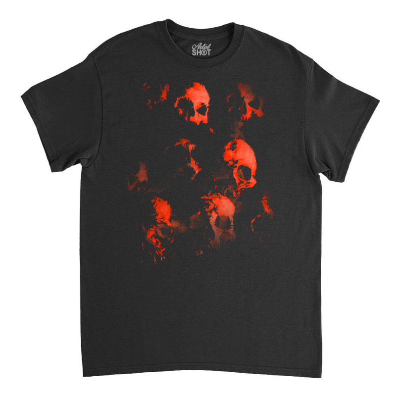 Skulls T  Shirt Wall Of Evil Hellish Skulls T  Shirt Classic T-shirt | Artistshot