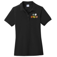 Life Components Brick, Wood, Rock, Wheat, Sheep Ladies Polo Shirt | Artistshot