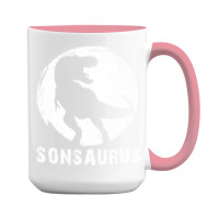 Sonsaurus T  Shirt Sonsaurus T Rex Dinosaur T  Shirt 15 Oz Coffee Mug | Artistshot