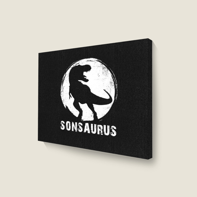 Sonsaurus T  Shirt Sonsaurus T Rex Dinosaur T  Shirt Landscape Canvas Print | Artistshot