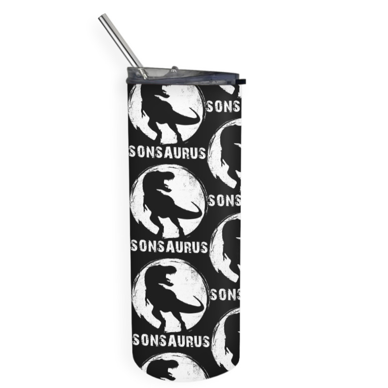 Sonsaurus T  Shirt Sonsaurus T Rex Dinosaur T  Shirt Skinny Tumbler | Artistshot