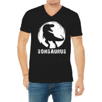 Sonsaurus T  Shirt Sonsaurus T Rex Dinosaur T  Shirt V-neck Tee | Artistshot