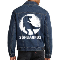 Sonsaurus T  Shirt Sonsaurus T Rex Dinosaur T  Shirt Men Denim Jacket | Artistshot