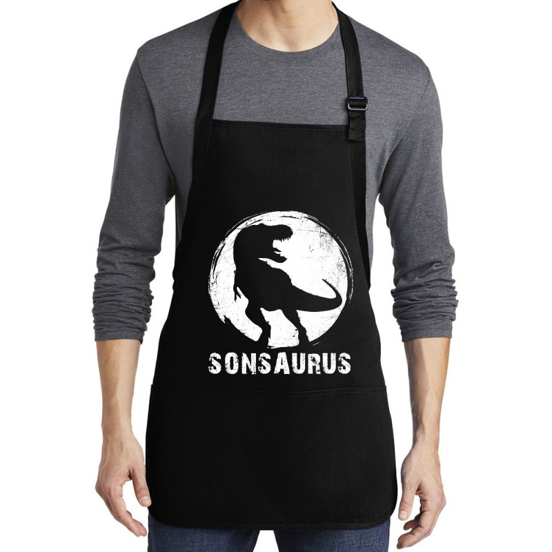 Sonsaurus T  Shirt Sonsaurus T Rex Dinosaur T  Shirt Medium-length Apron | Artistshot