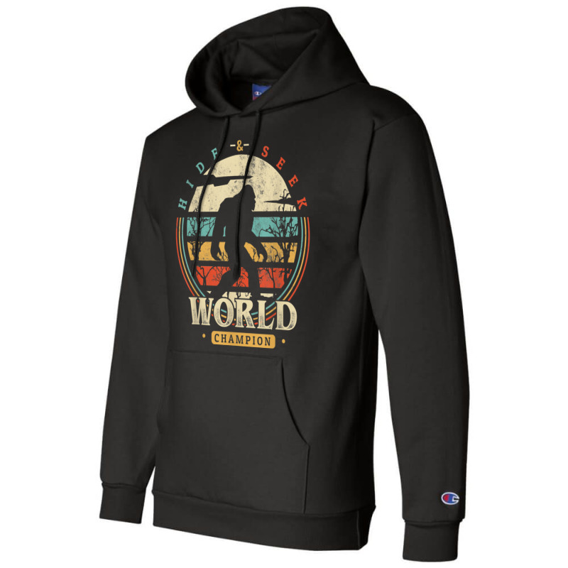 Bigfoot Hide And Seek Champion Sasquatch Campings Champion Hoodie by SandyMarjorie | Artistshot