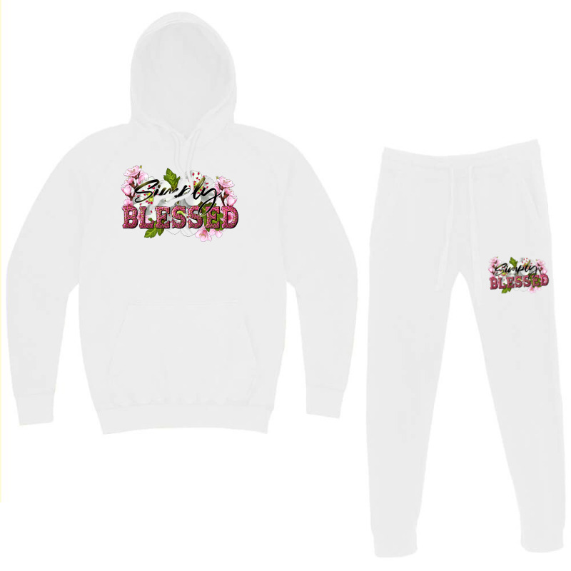 Simply Blessed With Flowers Hoodie & Jogger Set | Artistshot