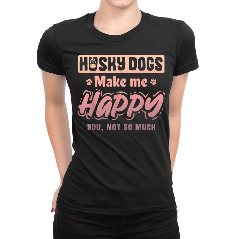 Siberian Husky Dog Owner Ladies Fitted T-Shirt by Bestshirt | Artistshot