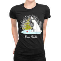 Buon Natale Cute Polar Bear Penguin Christmas Ladies Fitted T-shirt | Artistshot