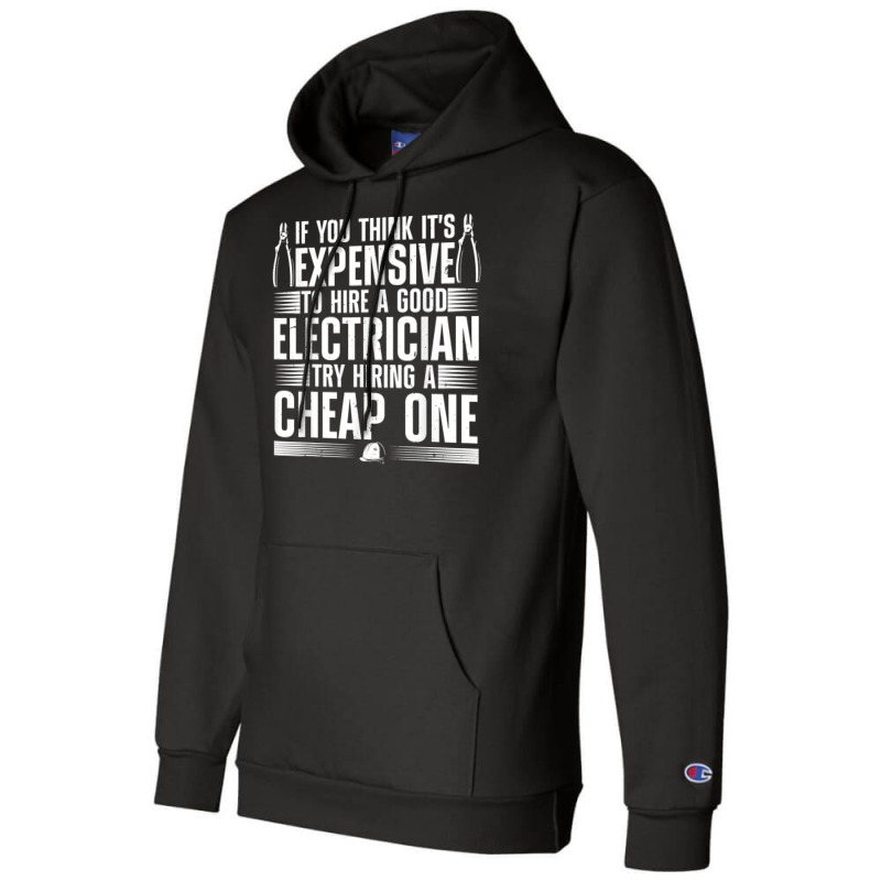 Funny Electrician Art For Men Dad Electronics Engineering Champion Hoodie by DenningtonTyair | Artistshot