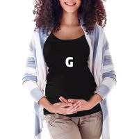 Letter G Capital Alphabet Monogram Initial Maternity Scoop Neck T-shirt | Artistshot