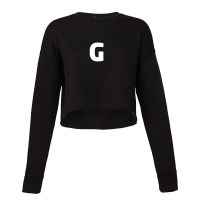 Letter G Capital Alphabet Monogram Initial Cropped Sweater | Artistshot