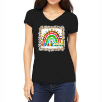 Countries Flags Latinx Boho Rainbow Hispanic Heritage Month Women's V-neck T-shirt | Artistshot