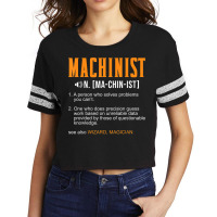 Machinist Definition Machining For Machine Operator Scorecard Crop Tee | Artistshot