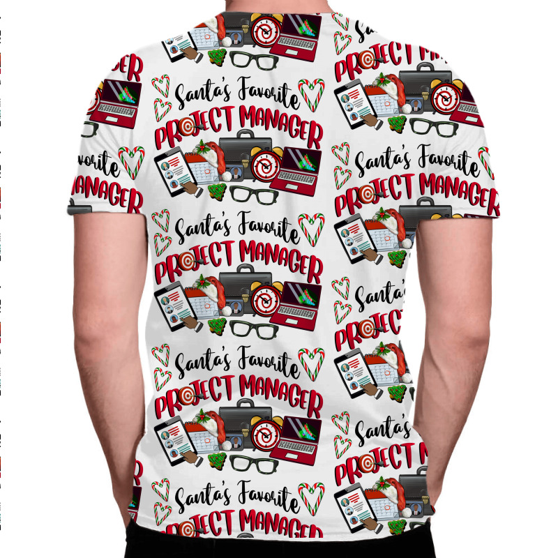 Santa's Favorite Project Manager All Over Men's T-shirt | Artistshot