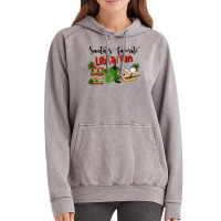 Santa's Favorite Librarian Vintage Hoodie | Artistshot