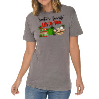 Santa's Favorite Librarian Vintage T-shirt | Artistshot