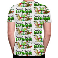 Santa's Favorite Bartender All Over Men's T-shirt | Artistshot