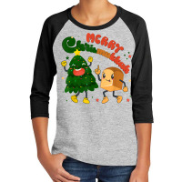 Groovy Merry Chrismukkah Happy Hanukkah Jewish Holiday Youth 3/4 Sleeve | Artistshot