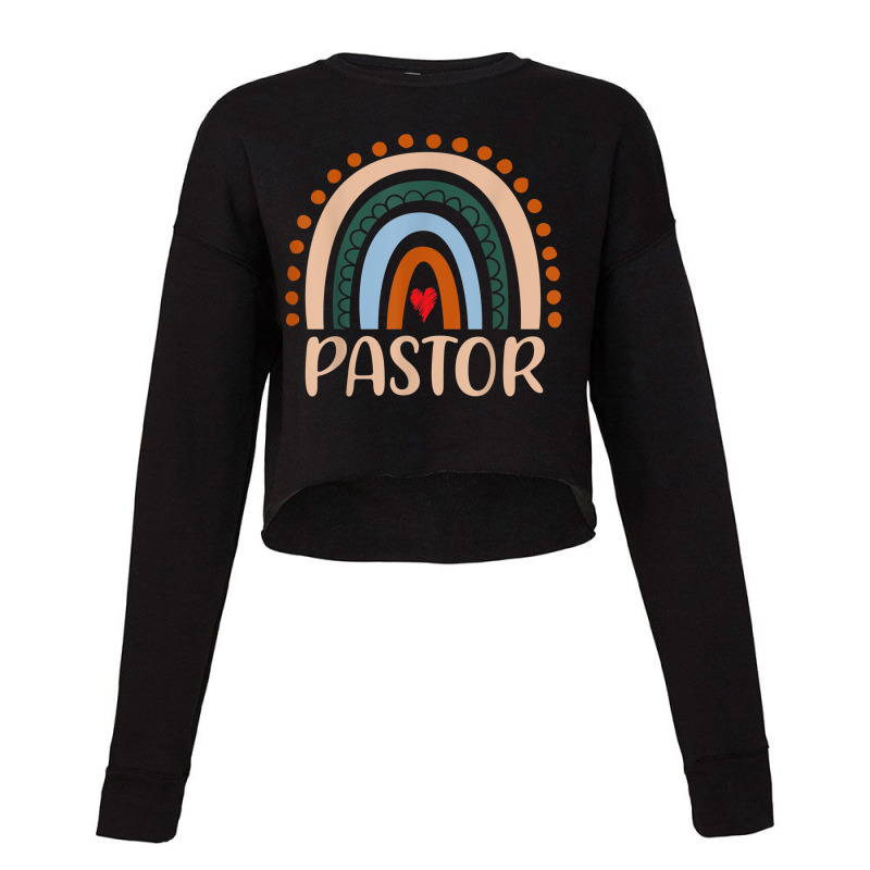 Pastor Rainbow Appreciation Day Hello Back To School Cropped Sweater by RandiCrystalGraber | Artistshot