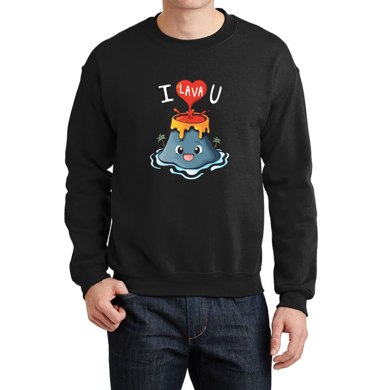 Lava Volcano Eruption Crewneck Sweatshirt | Artistshot