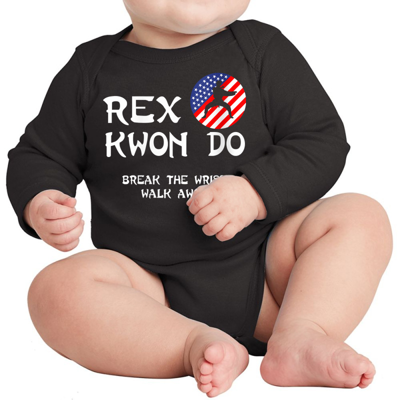 Womens Break The Wrist Walk Away   Rex Kwon Do V Neck T Shirt Long Sleeve Baby Bodysuit by cm-arts | Artistshot