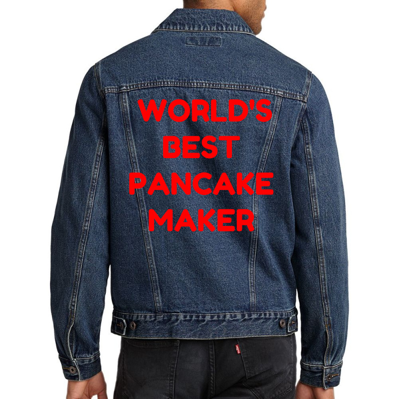 World's Best Pancake Maker Men Denim Jacket | Artistshot