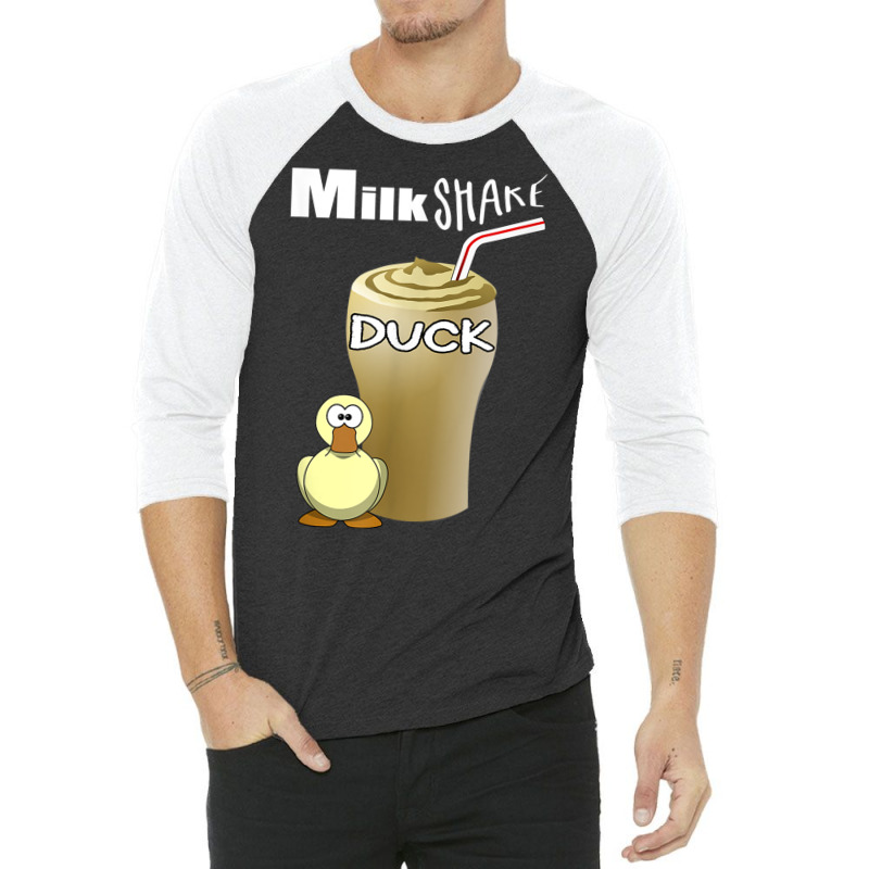 Milkshake Duck Tshirt, Funny Animal Farm Shirt, Cute Gift 3/4 Sleeve Shirt by cm-arts | Artistshot