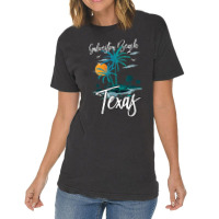 Family Vacation Retro Sunset Texas Galveston Beach Vintage T-shirt | Artistshot