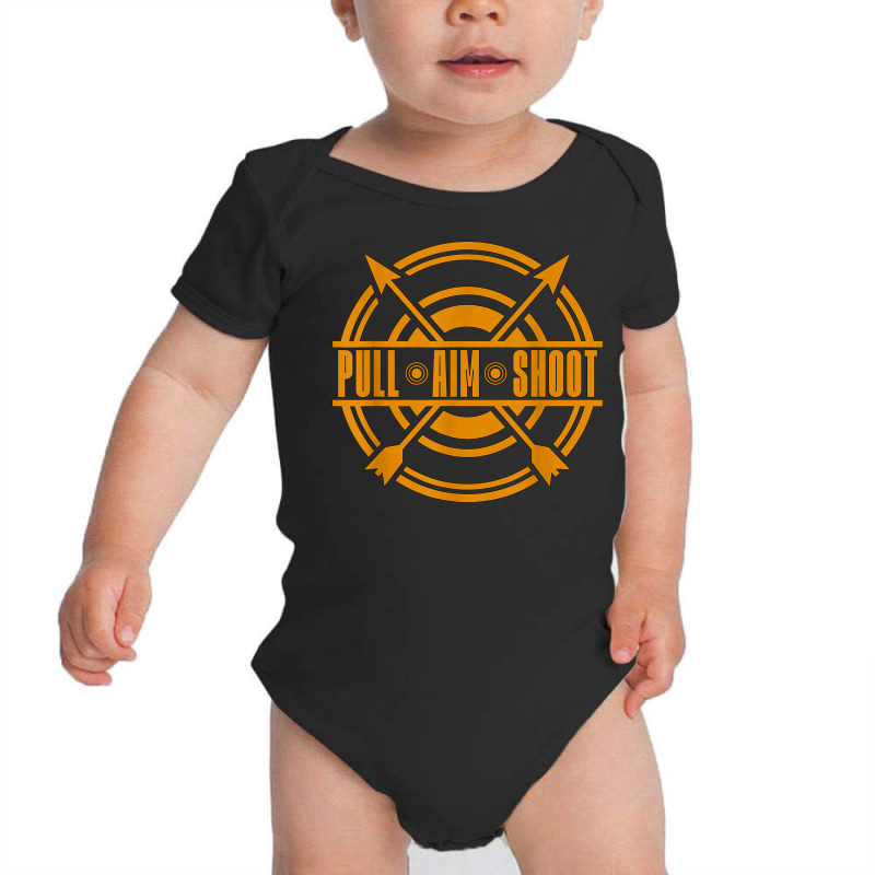 Pull Aim Shoot Bow Shooting Sports Crossbow Hunting Archery Baby Bodysuit | Artistshot