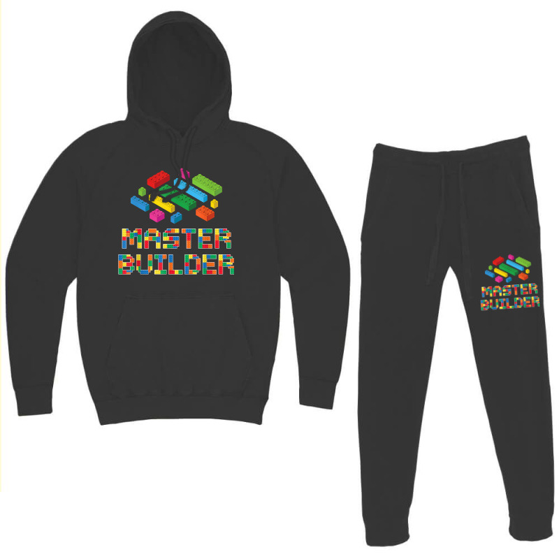 Master Builder Blocks Building Brick Builder Kids Funny Hoodie & Jogger Set | Artistshot