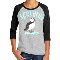 Iceland Puffin Travel Souvenir Cute Gift Sweatshirt Youth 3/4 Sleeve | Artistshot