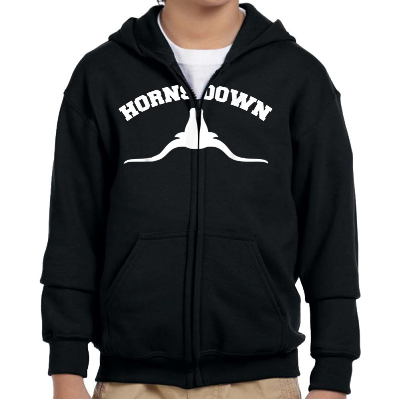 Horns Down Horns Down Texas Tuck Fexas T Shirt Youth Zipper Hoodie by cm-arts | Artistshot