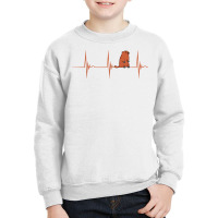 Marmot Rodent Ground Hog Heartbeat Ekg Pulseline T Shirt Youth Sweatshirt | Artistshot