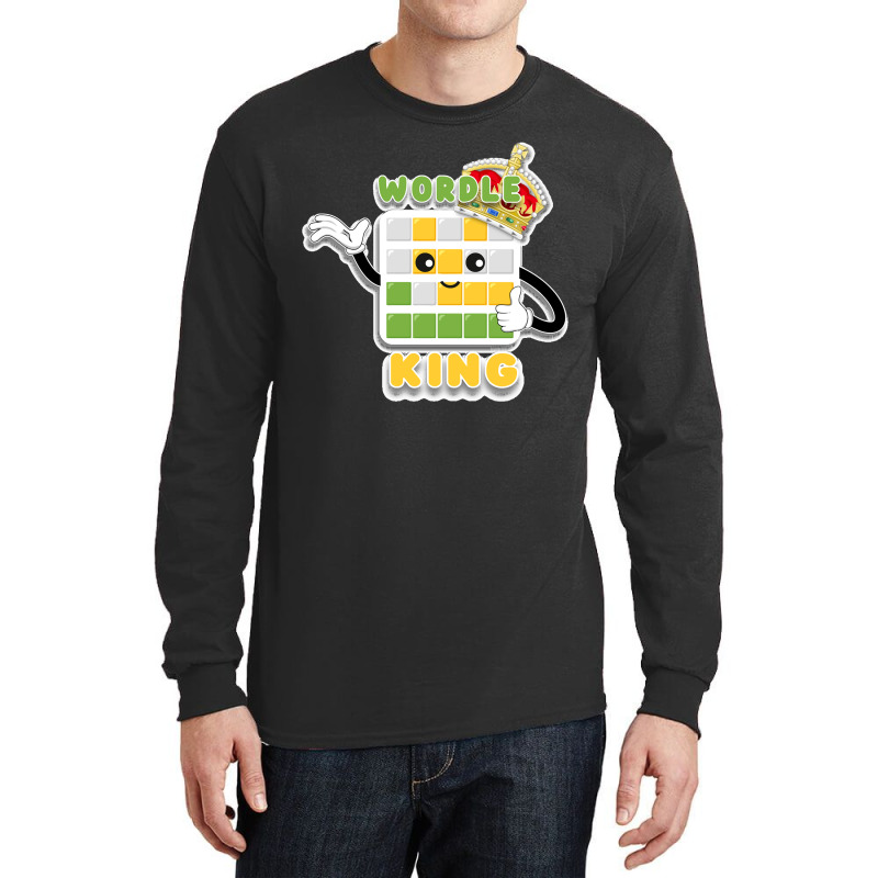 Wordle King Daily Word Game Wordle Kawaii Long Sleeve Shirts | Artistshot