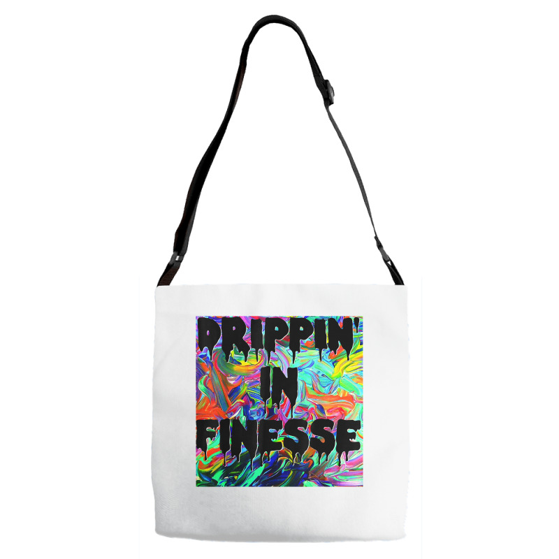 Drippin' In Finesse Colorful Bright Drip Party T Shirt Adjustable Strap Totes | Artistshot