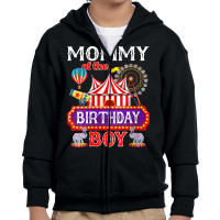 Womens Mommy Of The Birthday Boy Ringmaster Circus Theme Carnival V Ne Youth Zipper Hoodie | Artistshot