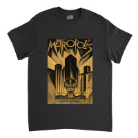 Metropolis Fritz Lang 1926 Vintage Movie Poster B&amp;w Classic Classic T-shirt | Artistshot