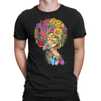 Afro Women Flowers Butterfly Latina African American Melanin T-shirt | Artistshot