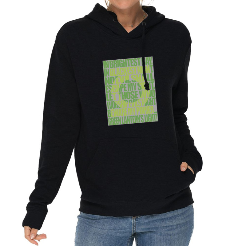 Green Lantern, Green Lantern Oath Lightweight Hoodie | Artistshot