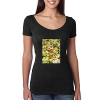 Caesar Salad Pattern, Caesar Salad Women's Triblend Scoop T-shirt | Artistshot