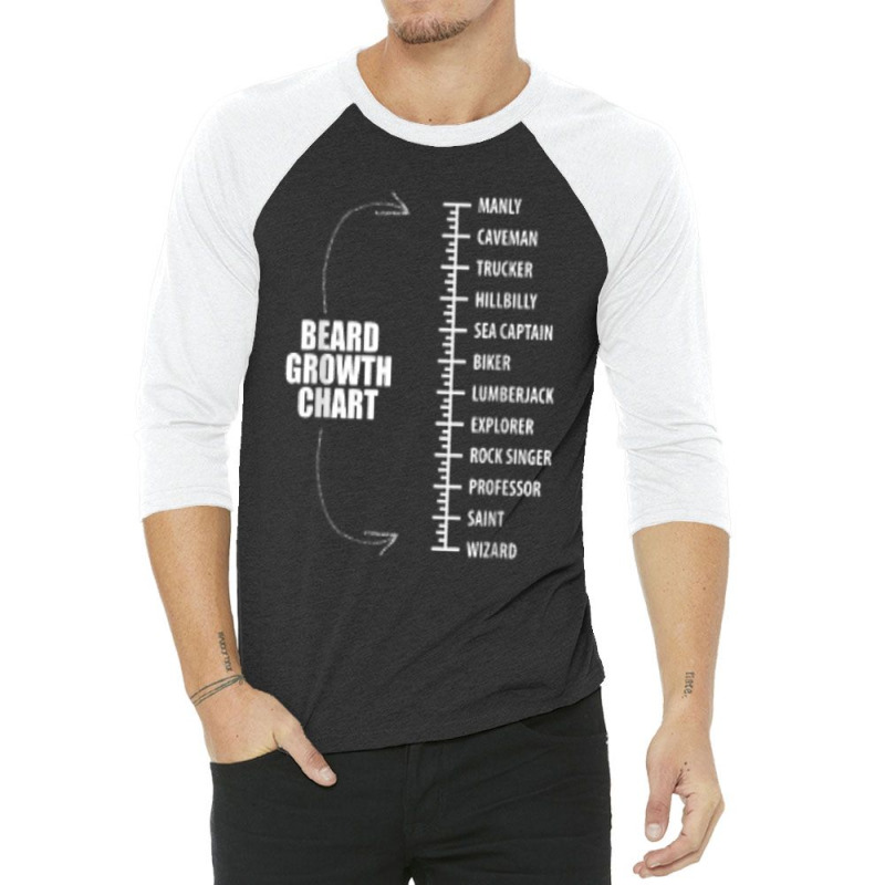 Funny Beard Growth T Length Manly To Wizard 3/4 Sleeve Shirt | Artistshot