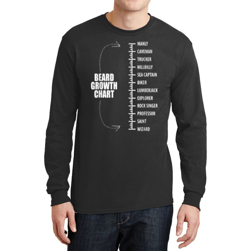 Funny Beard Growth T Length Manly To Wizard Long Sleeve Shirts | Artistshot