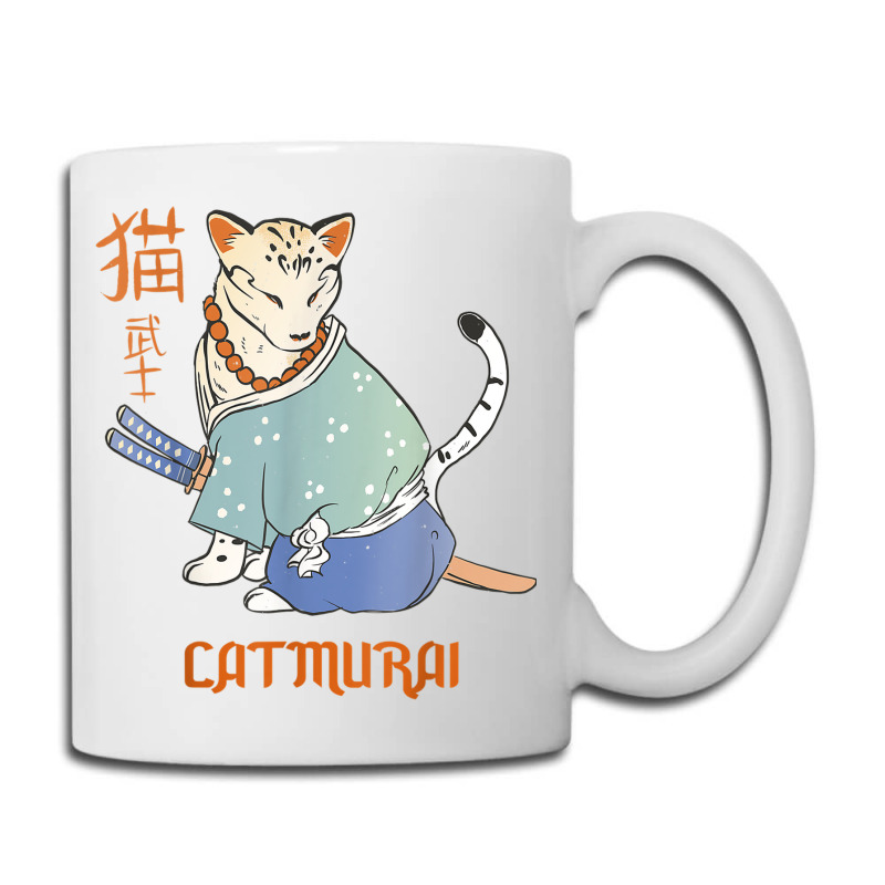 Cat Samurai Catmurai Japanese Warrior Funny Cats With Katana Coffee Mug | Artistshot